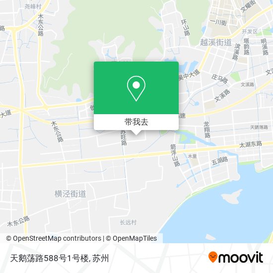 天鹅荡路588号1号楼地图