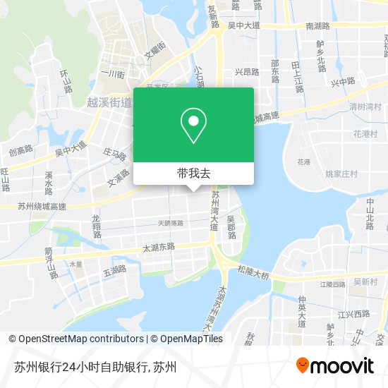 苏州银行24小时自助银行地图