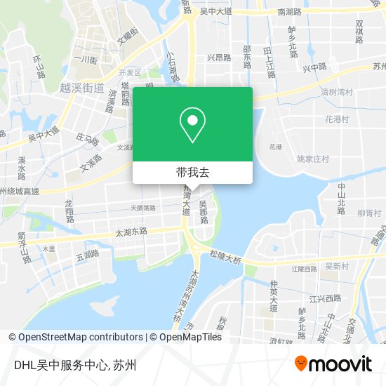 DHL吴中服务中心地图