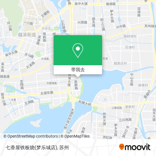 七香屋铁板烧(梦乐城店)地图