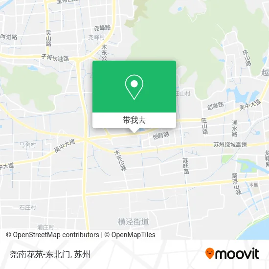 尧南花苑-东北门地图