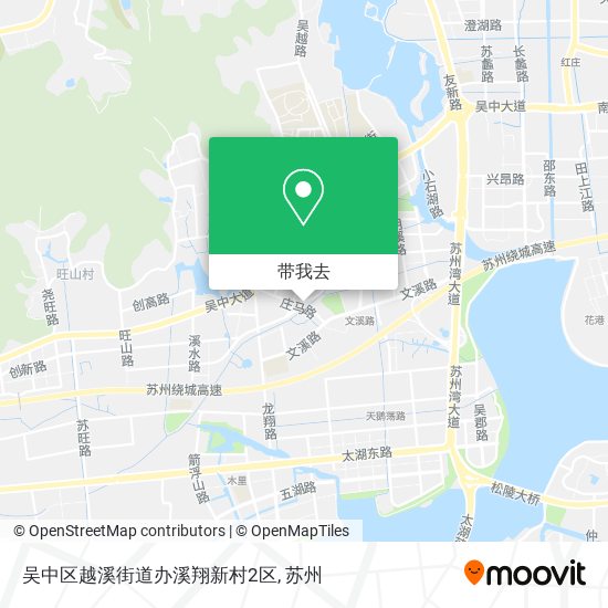 吴中区越溪街道办溪翔新村2区地图