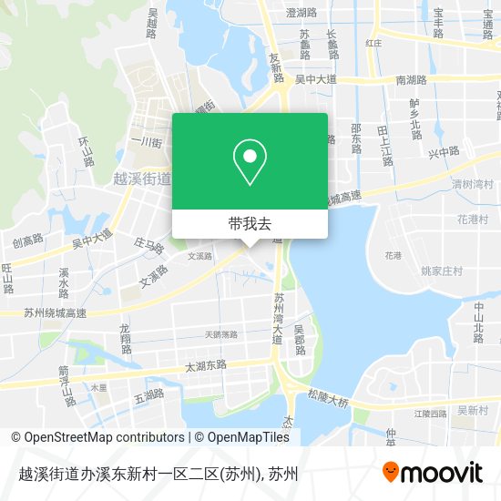 越溪街道办溪东新村一区二区(苏州)地图