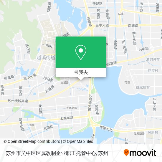 苏州市吴中区区属改制企业职工托管中心地图