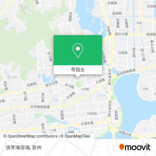 浪琴海浴场地图