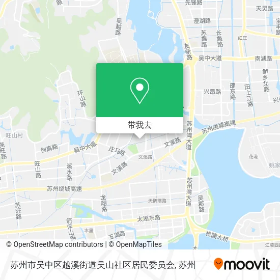 苏州市吴中区越溪街道吴山社区居民委员会地图