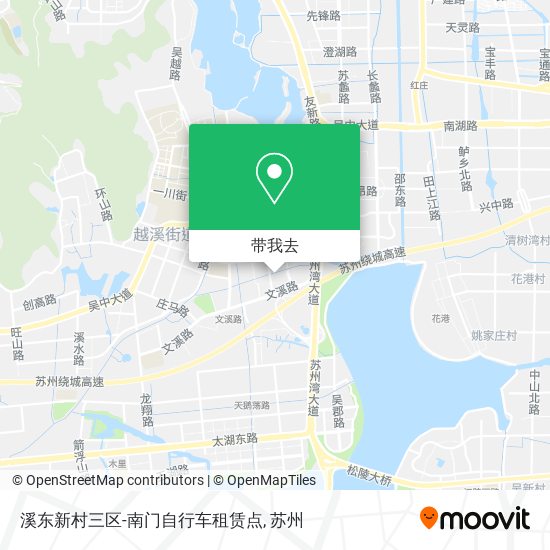 溪东新村三区-南门自行车租赁点地图