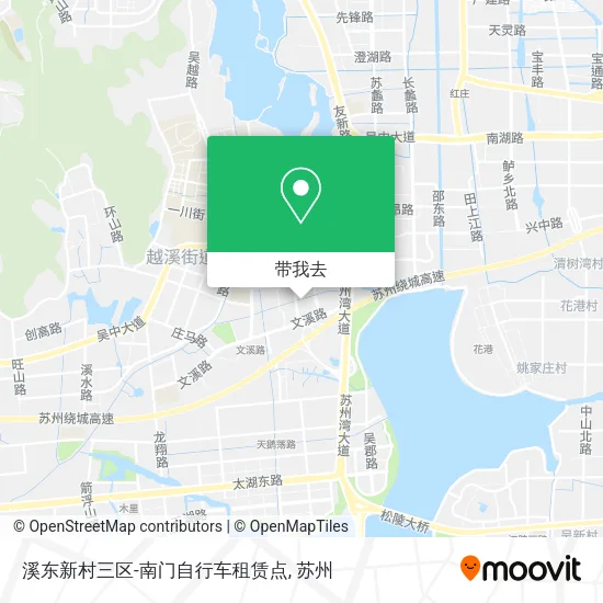 溪东新村三区-南门自行车租赁点地图