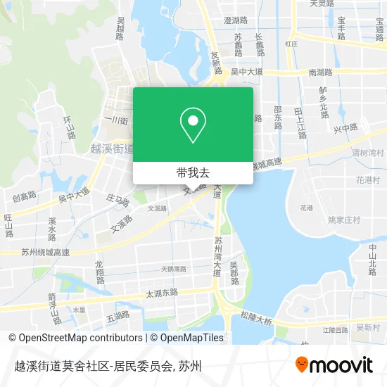 越溪街道莫舍社区-居民委员会地图