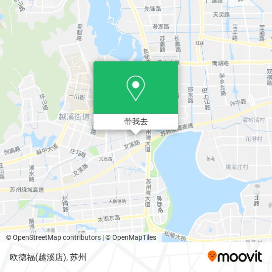 欧德福(越溪店)地图