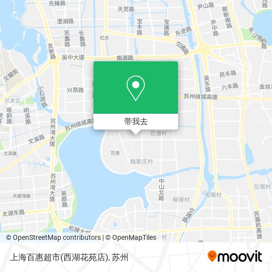 上海百惠超市(西湖花苑店)地图