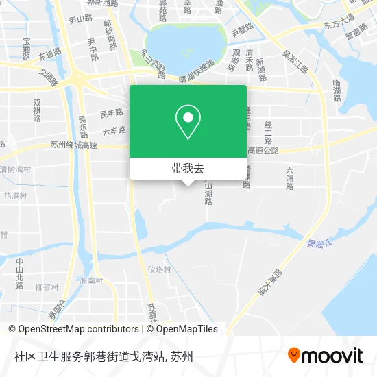 社区卫生服务郭巷街道戈湾站地图