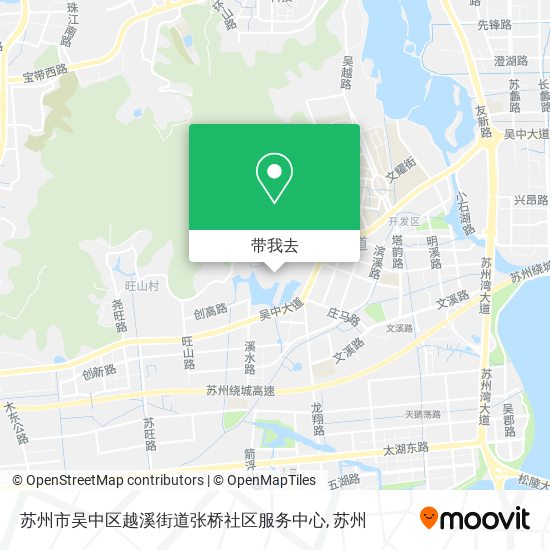 苏州市吴中区越溪街道张桥社区服务中心地图