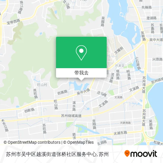 苏州市吴中区越溪街道张桥社区服务中心地图