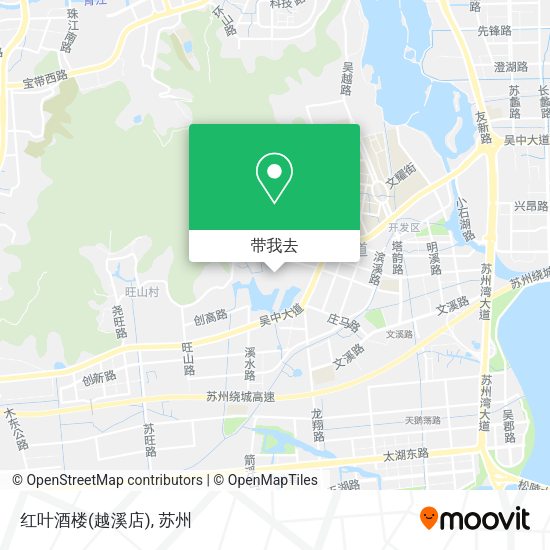 红叶酒楼(越溪店)地图