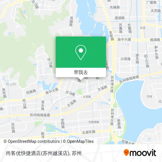 尚客优快捷酒店(苏州越溪店)地图