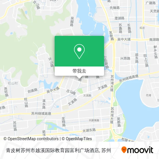 青皮树苏州市越溪国际教育园富利广场酒店地图