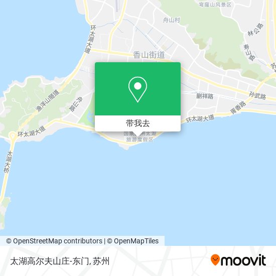 太湖高尔夫山庄-东门地图