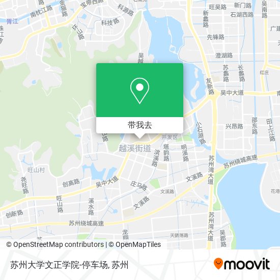 苏州大学文正学院-停车场地图