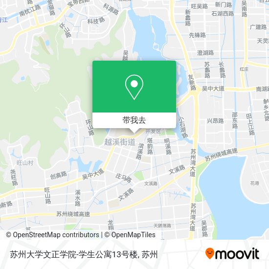 苏州大学文正学院-学生公寓13号楼地图