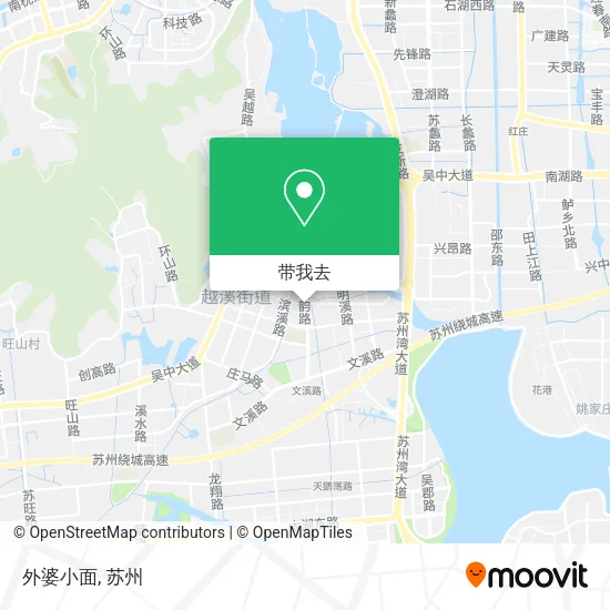 外婆小面地图