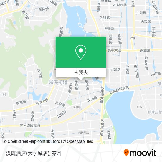 汉庭酒店(大学城店)地图