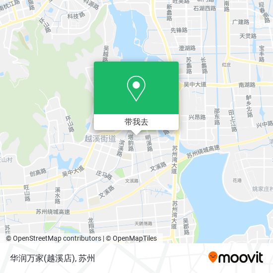 华润万家(越溪店)地图