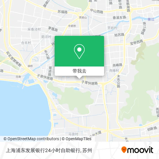 上海浦东发展银行24小时自助银行地图