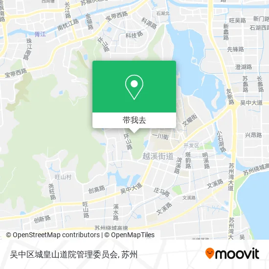 吴中区城皇山道院管理委员会地图