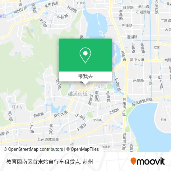 教育园南区首末站自行车租赁点地图