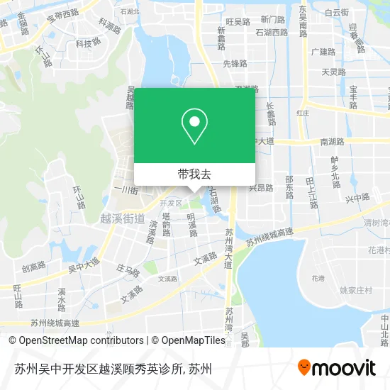 苏州吴中开发区越溪顾秀英诊所地图