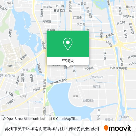 苏州市吴中区城南街道新城苑社区居民委员会地图