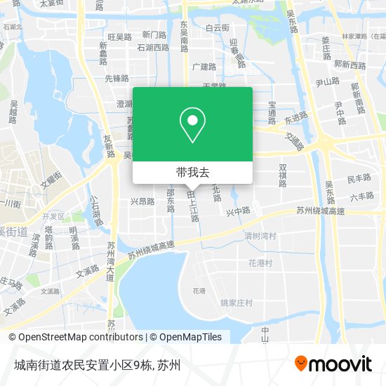 城南街道农民安置小区9栋地图