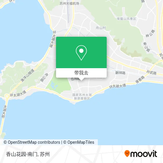 香山花园-南门地图