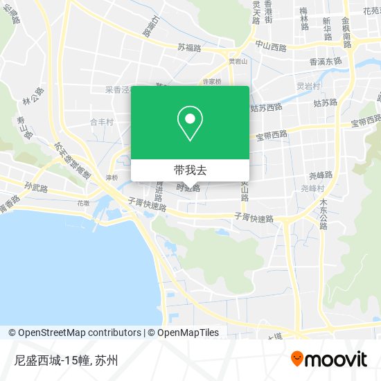 尼盛西城-15幢地图