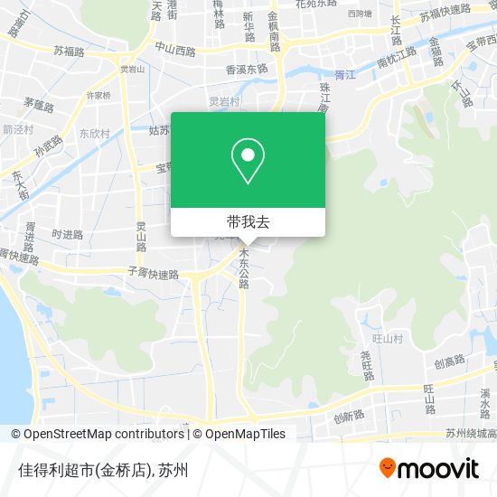 佳得利超市(金桥店)地图