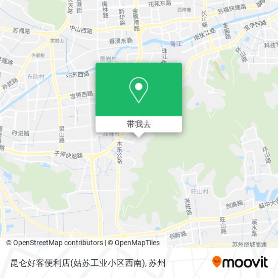 昆仑好客便利店(姑苏工业小区西南)地图