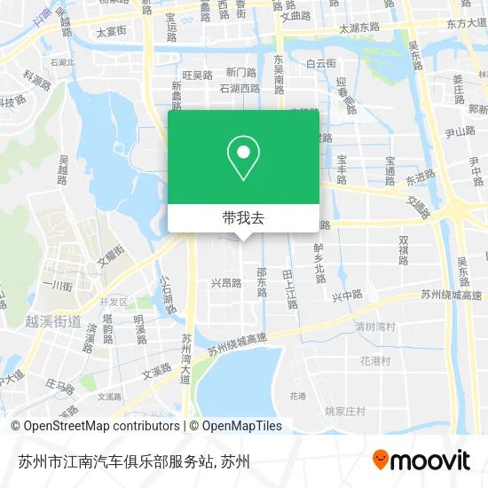 苏州市江南汽车俱乐部服务站地图