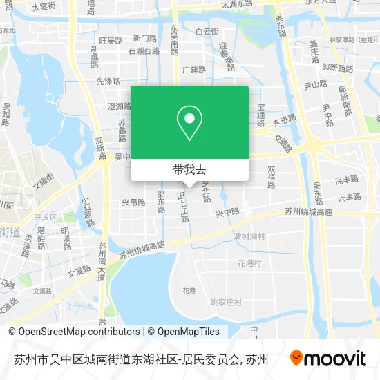 苏州市吴中区城南街道东湖社区-居民委员会地图