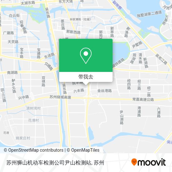 苏州狮山机动车检测公司尹山检测站地图