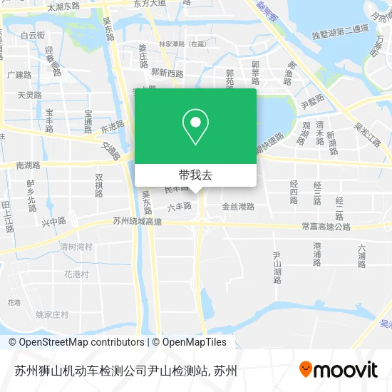 苏州狮山机动车检测公司尹山检测站地图
