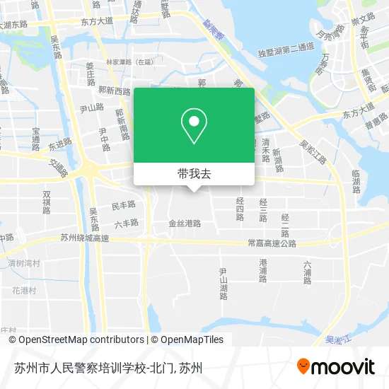 苏州市人民警察培训学校-北门地图