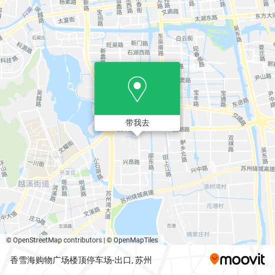 香雪海购物广场楼顶停车场-出口地图