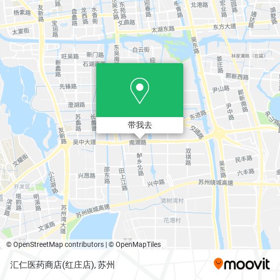 汇仁医药商店(红庄店)地图