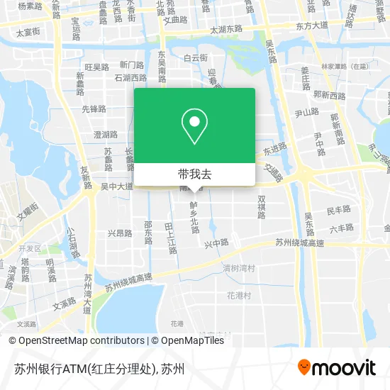 苏州银行ATM(红庄分理处)地图