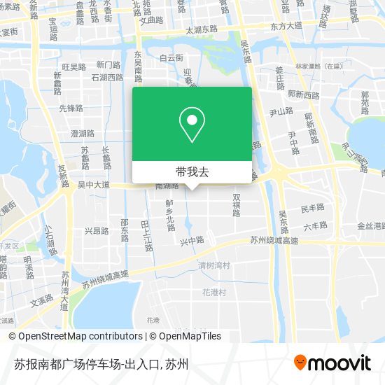 苏报南都广场停车场-出入口地图