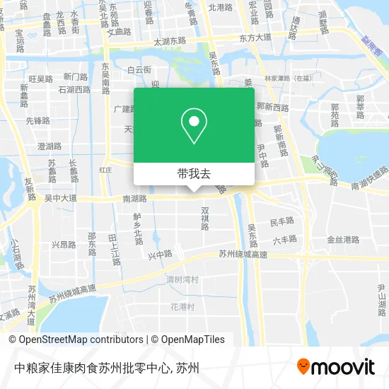中粮家佳康肉食苏州批零中心地图