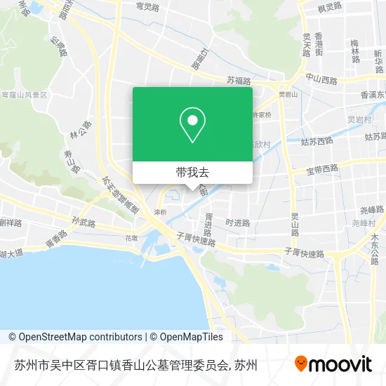 苏州市吴中区胥口镇香山公墓管理委员会地图