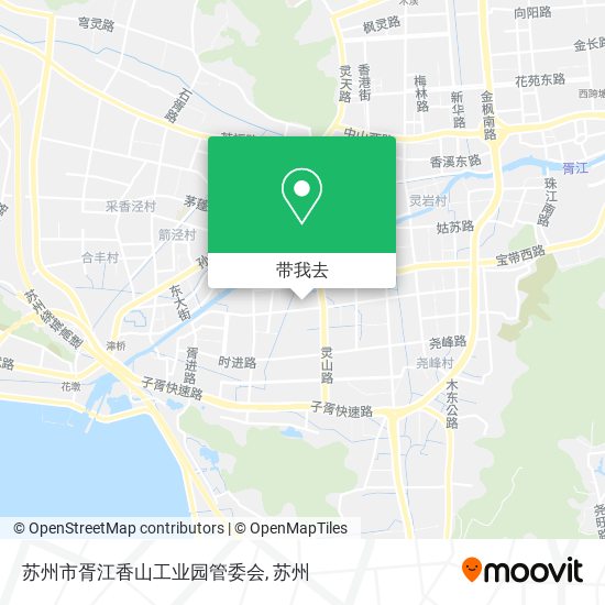 苏州市胥江香山工业园管委会地图