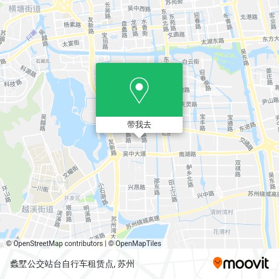 蠡墅公交站台自行车租赁点地图
